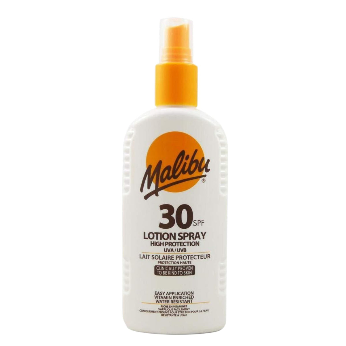 Malibu Αντηλιακή Αδιάβροχη Λοσιόν σε Σπρέι για το Σώμα με SPF30 200ml 1