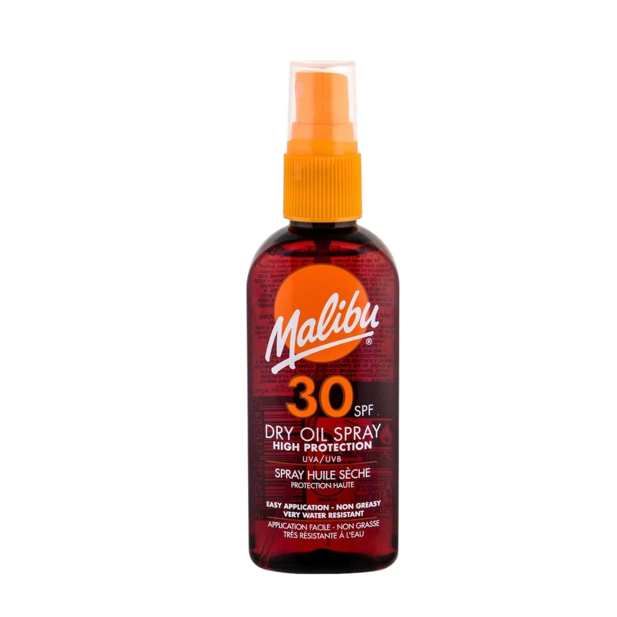 Malibu Dry Oil Spray Ξηρό Αντηλιακό Λάδι Σώματος σε Σπρέι με SPF30 100ml 1