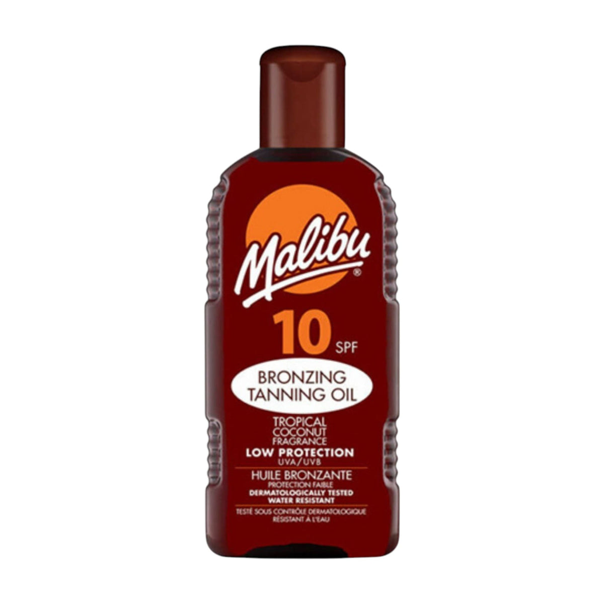 Malibu Bronzing and Tanning Oil Αντηλιακό Λάδι για Εύκολο Μαύρισμα με Άρωμα Τροπικής Καρύδας και SPF10 200ml 1