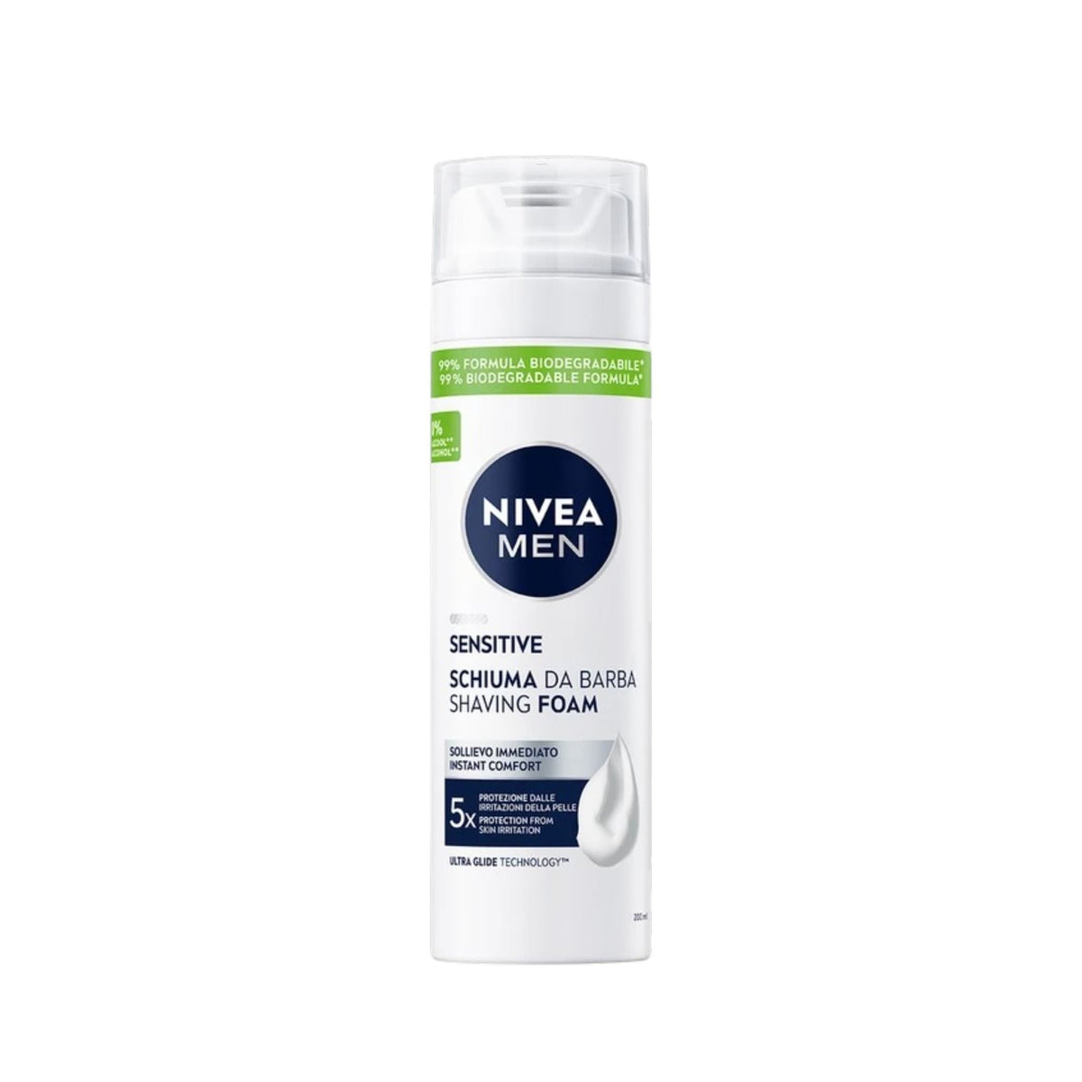 Nivea Men Sensitive Shaving Foam Αφρός Ξυρίσματος για Ευαίσθητη Επιδερμίδα 200ml 1