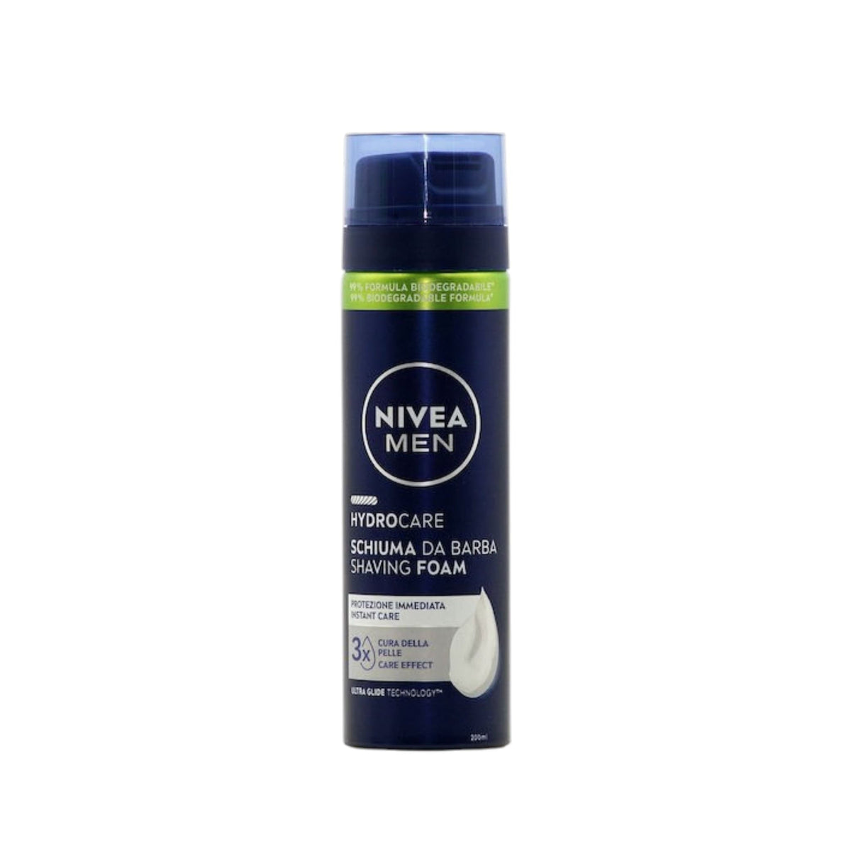 Nivea Men Hydro Care Shaving Foam Ενυδατικός Αφρός Ξυρίσματος 200ml 1