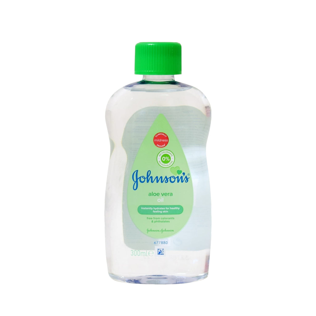 Johnson Baby Oil Aloe Vera Ενυδατικό Λάδι Σώματος για Μωρά με Αλόη Βέρα 300ml 1