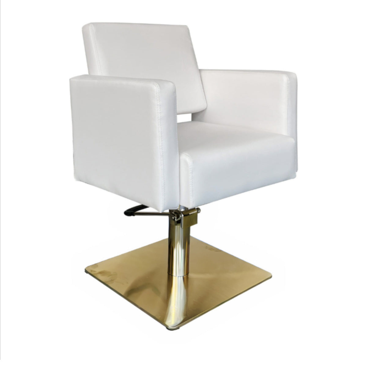 Salon Pro Economy Styling Chair Dalia White Gold 6205 by GL 1