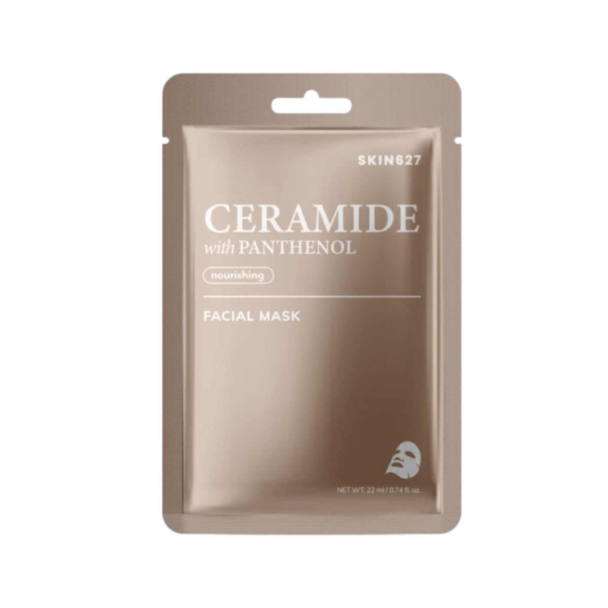 SKIN627 Ceramide with Panthenol Sheet Mask Μάσκα Προσώπου Εντατικής Ενυδάτωσης & Επανόρθωσης 22ml 1