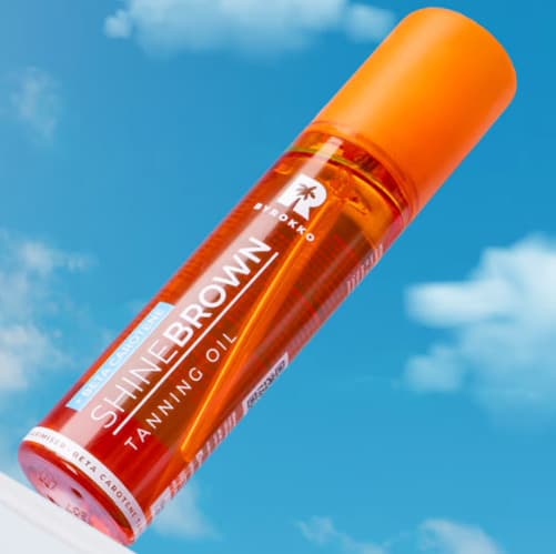 Byrokko Shine Brown Beta Carotene Oil Tanning Radiant Skin Λάδι Μαυρίσματος με Βήτα Καροτίνη 150ml 2