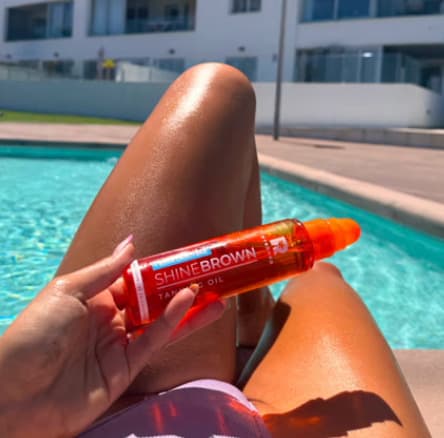 Byrokko Shine Brown Beta Carotene Oil Tanning Radiant Skin Λάδι Μαυρίσματος με Βήτα Καροτίνη 150ml 5