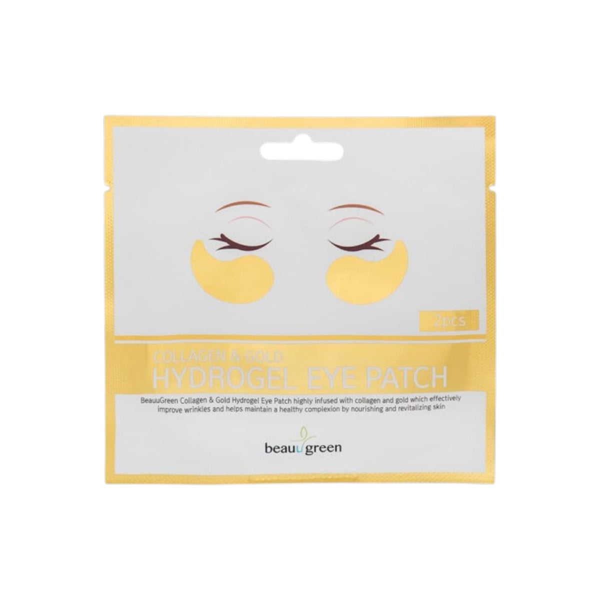 BEAUUGREEN Collagen & Gold Hydrogel Eye Patch Set Επιθέματα Ματιών 4g 1