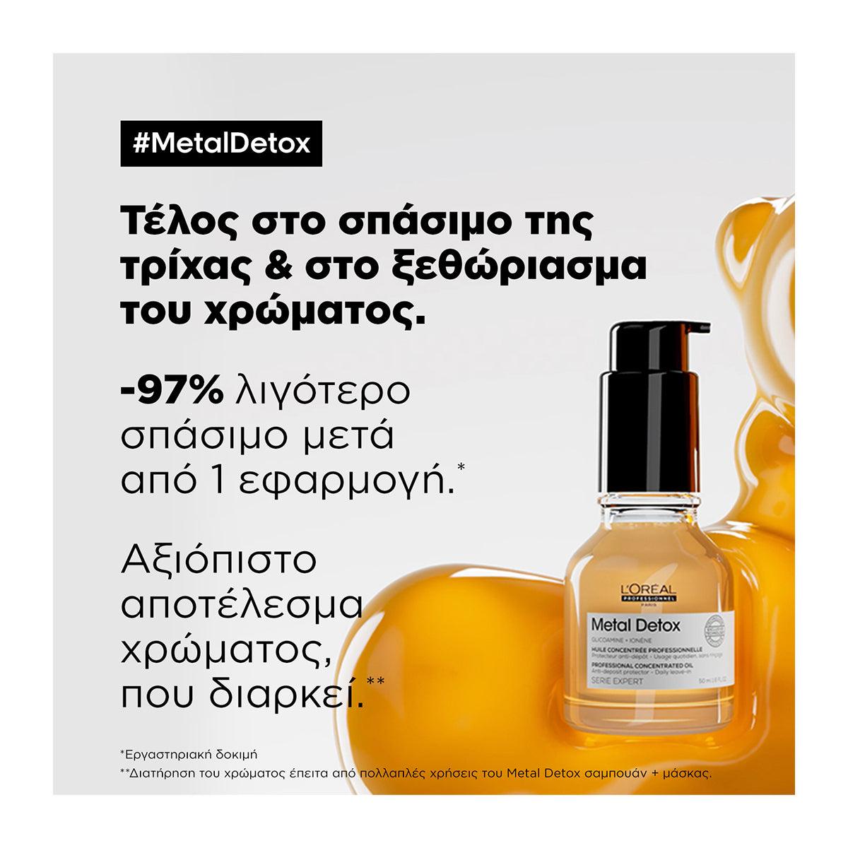 L'Oreal Professionnel Serie Expert Metal Detox Συμπυκνωμένο Λάδι Αποτοξίνωσης για Βαμμένα Μαλλιά 50ml